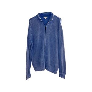 Tyler Böe Mineral Wash Zip Front Jacket 100% Cotton in Blue - Size Large
